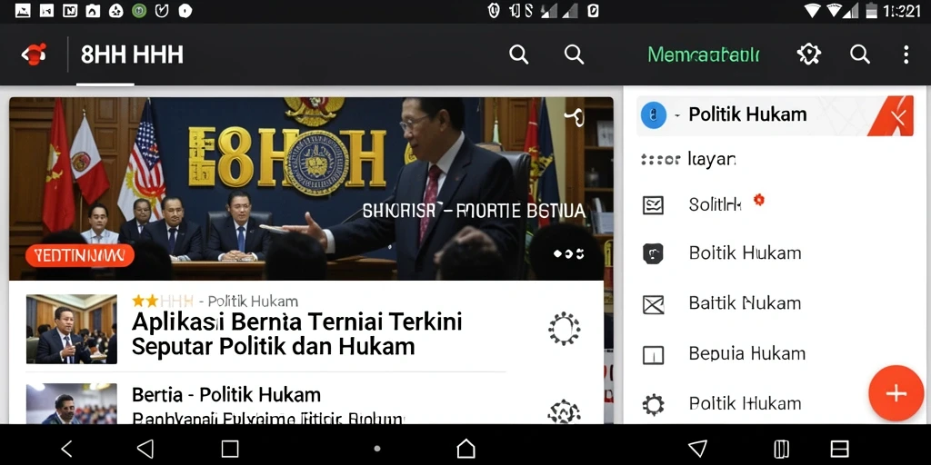 Tampilan antarmuka aplikasi 8HHH yang modern dan informatif.
