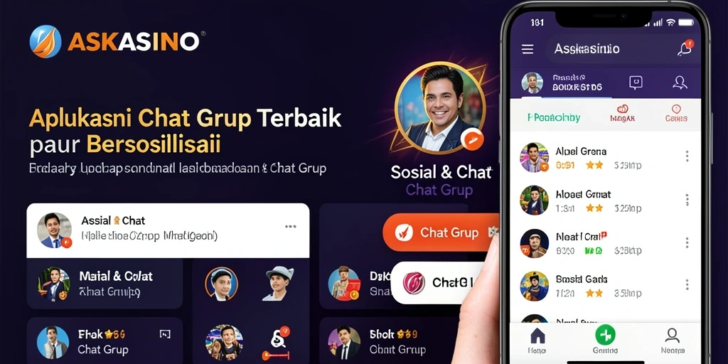 Antarmuka ASKASINO yang intuitif untuk Chat Grup.