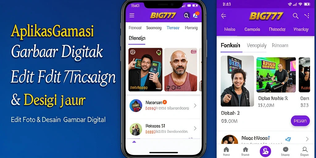 Antarmuka pengguna BIG777 yang menarik dan fungsional.