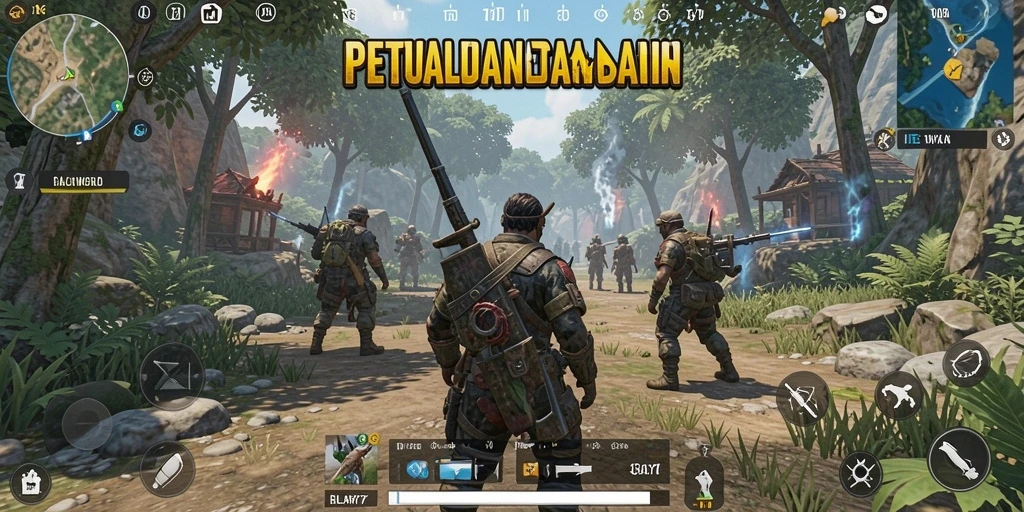 Screenshot GALAXY77 menampilkan gameplay Open World yang menarik.