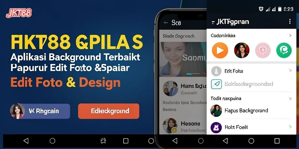 Tampilan antarmuka aplikasi JKT88 saat menghapus background.