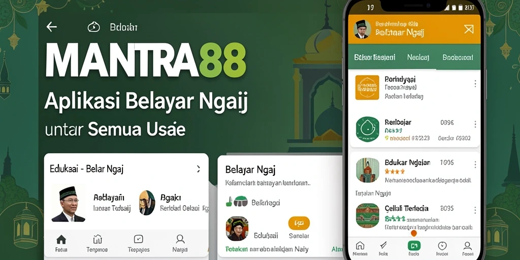Tampilan aplikasi MANTRA88 yang interaktif dan menarik.