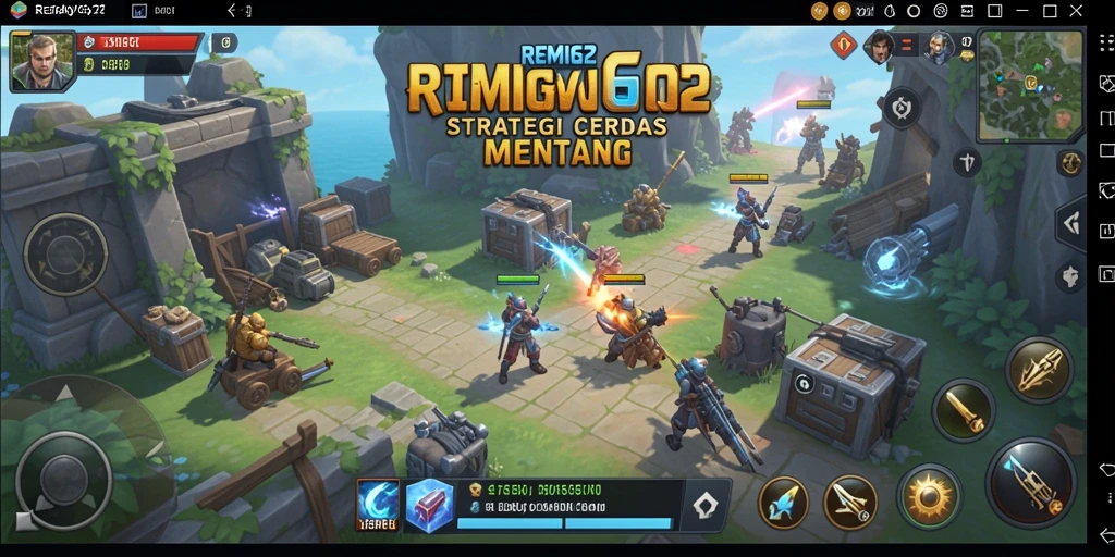 Tampilan antarmuka REMI62 yang memukau dalam strategi permainan.