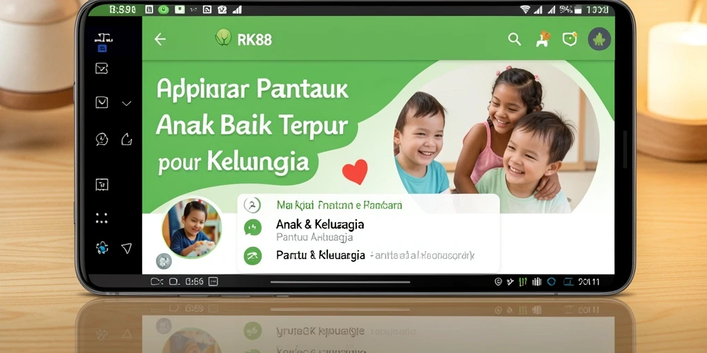 Antarmuka RK88 menampilkan fungsi pemantauan anak yang intuitif.