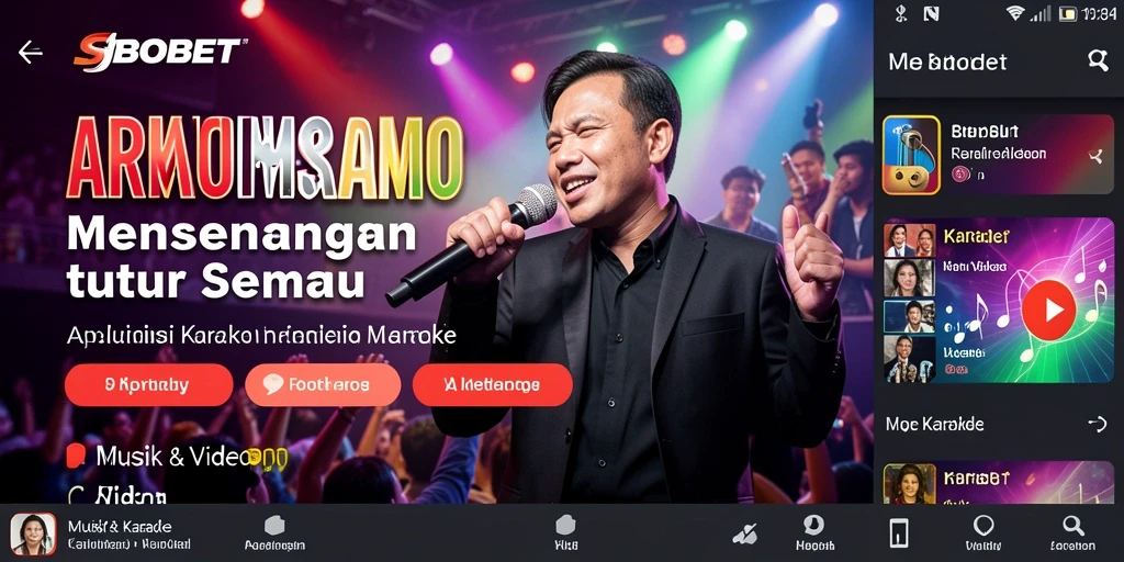 Antarmuka aplikasi <strong>SBOBET</strong> yang user-friendly untuk karaoke.