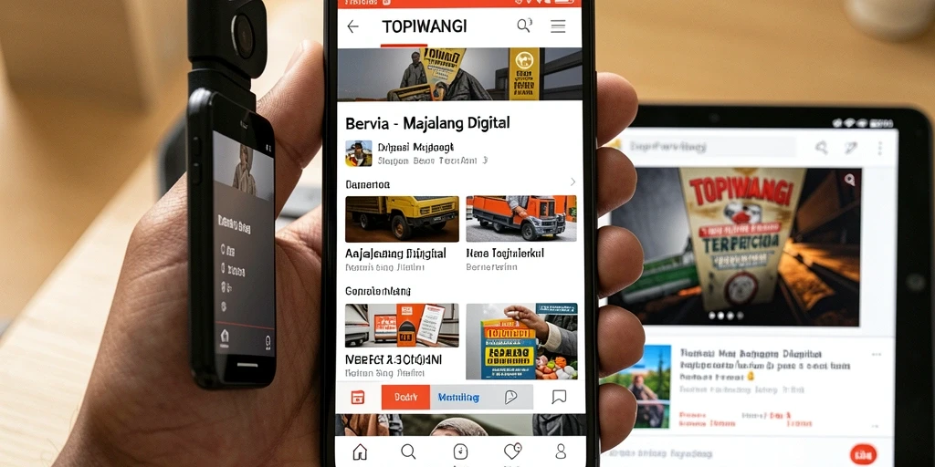 Antarmuka aplikasi TOPIWANGI yang informatif dan mudah digunakan.