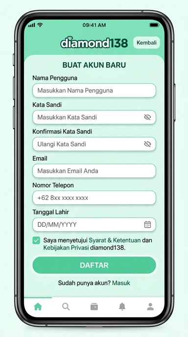 Cara Mendaftar Akun Baru diamond138 dengan Mudah